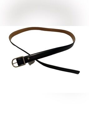 Kate spade black Leather belt with  Gold hardware